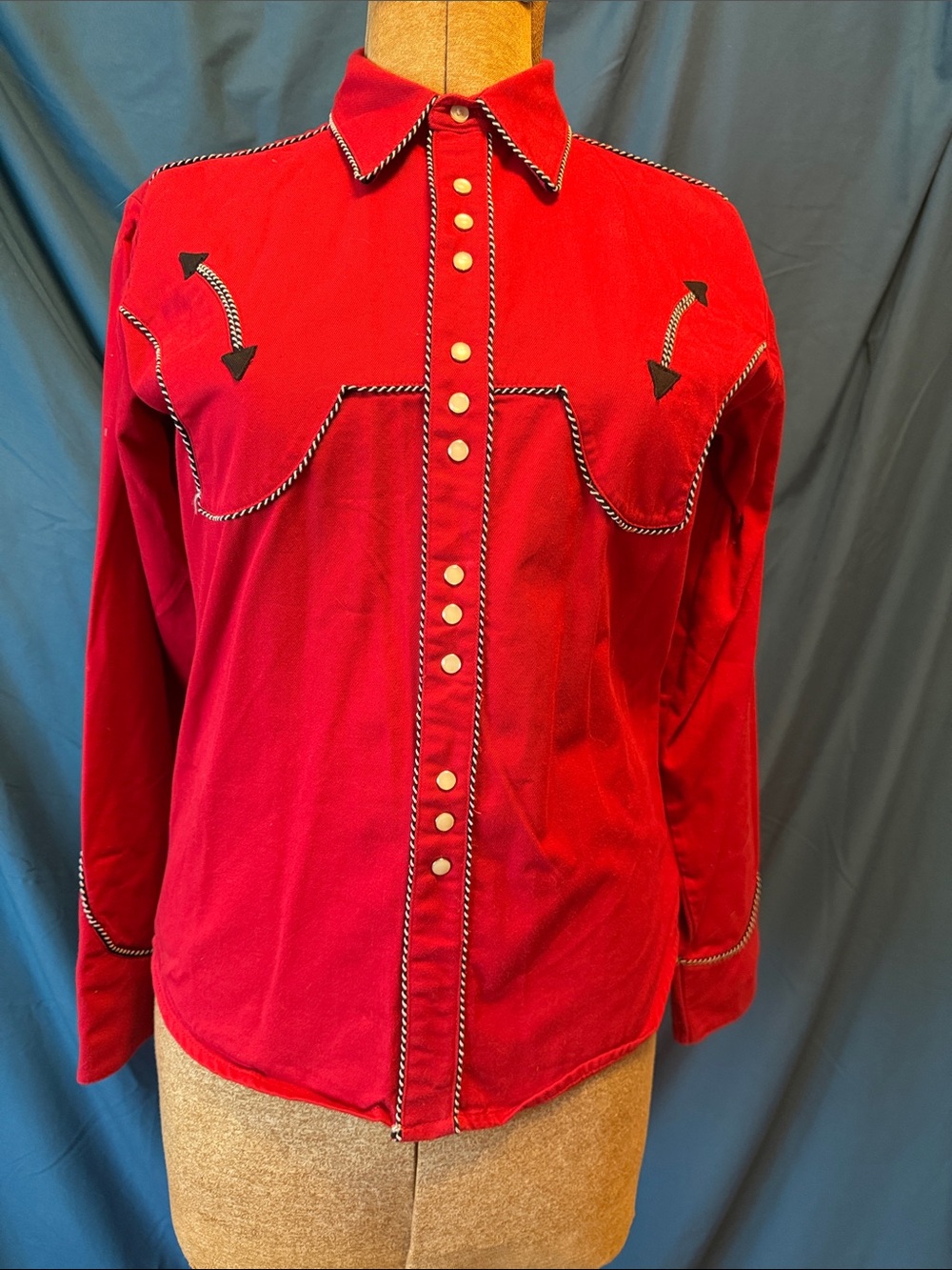 Women's Red Snap-Front Western Shirt